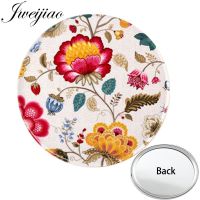 Youhaken Flower Pattern Art Photo Printed One Side Flat Mini Pocket Mirror Compact Makeup Vanity Hand Travel Purse Mirror Mirrors