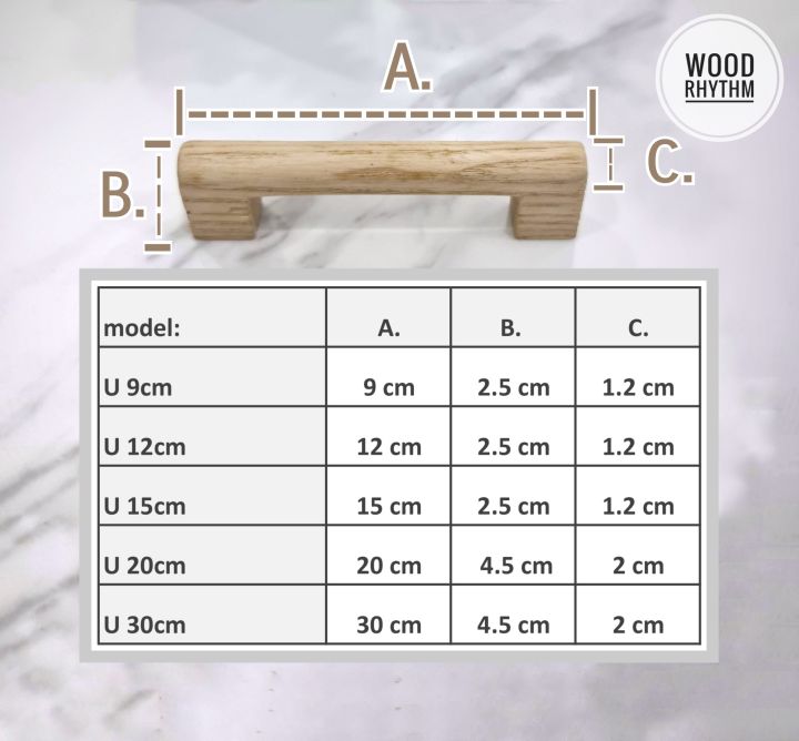 wood-rhythm-วู๊ดริธึม-มือจับบานตู้เฟอร์นิเจอร์-ทำจากไม้จริงท่อนเดียว-แข็งแรง-สวยด้วยลายไม้ธรรมชาติ-9-ซม-ไม่เคลือบแลคเกอร์
