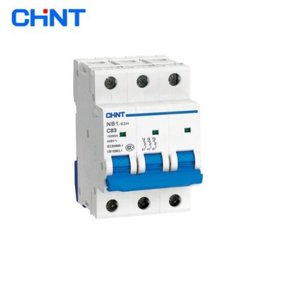 CHINT NB1 63H 3P C Mini Circuit Breaker MCB 35mm Din Rail Mount Breaking Capacity 10KA