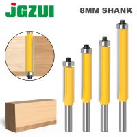 1Pc 8 Shank Long Blade Flush Bit Flush Trim Router Bit End Bearing สําหรับเครื่องมือตัดงานไม้