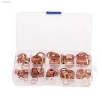 ♝ 200pcs/lot Solid Copper Washer Flat Ring Gasket Sump Plug Oil Seal Fittings 10x14x1MM Fastener Hardware Accessories