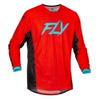 เสื้อเจอร์ซีย์นักปั่นแขนยาวมีรูระบายอากาศจักรยานเสือภูเขาตาข่ายจลน์ Fly Racing สำหรับผู้ชาย