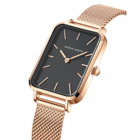 Rectangle Ultrathin Nordic Bauhaus Simple Design Japan Quartz Lady Fashion Stainless Steel Mesh celet Belt Watches for Women