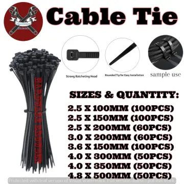 Buy Nylon Cable Tie Per Pack online | Lazada.com.ph