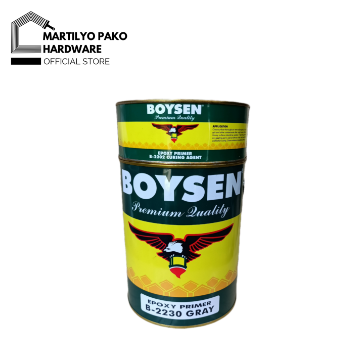 BOYSEN Epoxy Primer Whtie and Gray 4L/1 Gallon Lazada PH