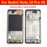 【❉HOT SALE❉】 jiejiu65879742 ดีที่สุด6.67Quot; สำหรับ Xiaomi Redmi Note 10 Pro 4G M2101k6g M2101k6i กรอบจอแอลซีดีกรอบหน้าประตูกลางแผ่นติดป้ายทะเบียนกลาง