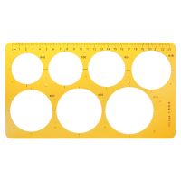 K Resin Circles Geometric Template Ruler Stencil Drawing Measuring Tool Students W8ED Rulers  Stencils