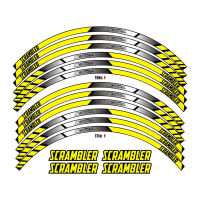 For Ducati Scrambler Motorcycle Wheel Decals Waterproof Reflective Stickers Rim Stripes