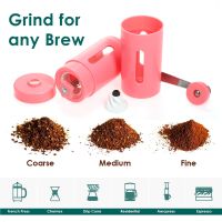 （HOT NEW）เครื่องบดกาแฟแบบแมนนวลโรงสีกาแฟแบบปรับได้ EasyKitchen ToolCoffee Grinder การตั้งค่าที่ปรับได้