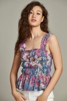 f.fashion เสื้อเบลาส์ลายดอกไม้ ผู้หญิง มิกซ์สี | Floral Print Blouse | 5846