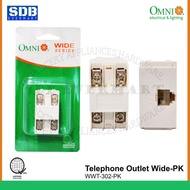 OmniTelephone OutletWide Series[WWT 302 PK]1pc Lazada PH