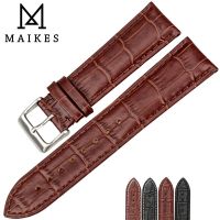 MAIKES Guarda Accessori Di Alta Qualità Del Cuoio Genuino Di Cigilanza A Vigilanza A Fascia 18 19 20 21 22 Millimmeorologio Bracciale Marrone Cinturini