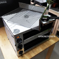 Pizza Oven เตาอบพิซซ่า 2 ชั้น Countertop Pizza Oven (2 Decks) ใช้อุ่นและอบพิซซ่า ขนมปัง ครัวซอง แซนวิชและอื่นๆ โครงสร้างสแตนเลสอย่างดี ประหยัดพื้นที่