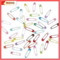 BVZGVG 250 PCS มินิมินิ หมุดนิรภัย โลหะสำหรับตกแต่ง มีสี พินความปลอดภัยสารพัน การทำเครื่องประดับ 19mm ครับ หมุดเสื้อผ้าขนาดเล็ก เสื้อผ้าสำหรับผู้หญิง