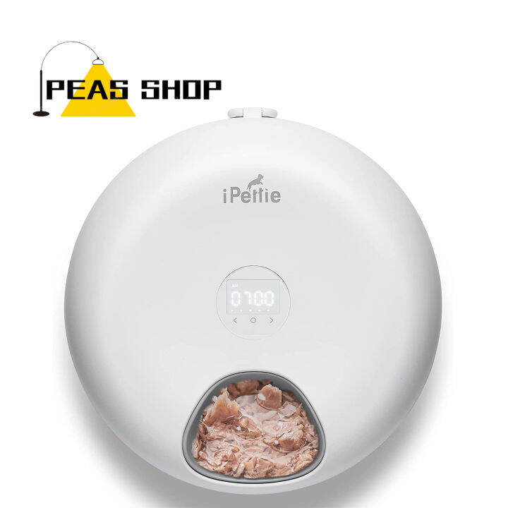 Donuts Frost 6 Meal Cordless Automatic Pet Feeder, Dry & Wet Food