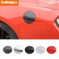 Shineka Abs หมวกน้ำมันภายนอกรถแผ่นครอบสติ๊กเกอร์ตกแต่งอุปกรณ์เสริมสำหรับ Ford Mustang 2015-/แต่งรถ