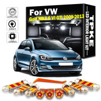 TPKE 14Pcs ภายในหลอดไฟ LED Dome Footwell Sunvisor Trunk Light Kit สำหรับ VW Volkswagen Golf MK6 6 VI GTI 2009 2010 2011 2012 2013