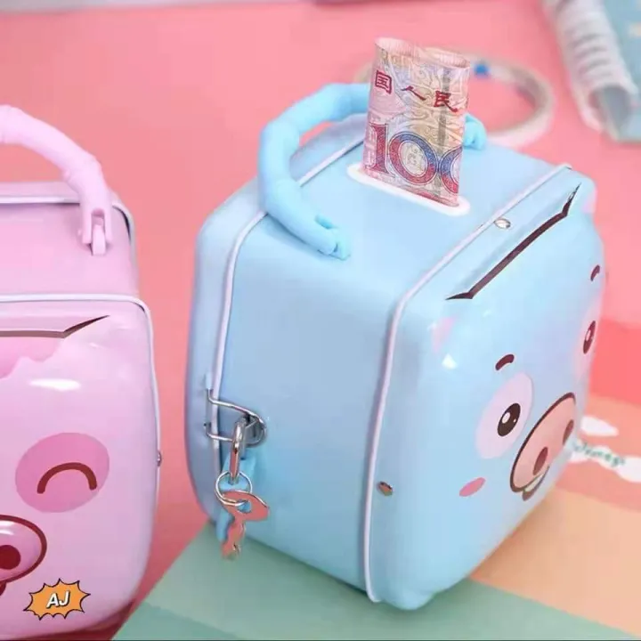 Money Bank Early Learning Piggy Bank Box Saving Money Box ATM Safe Box ...