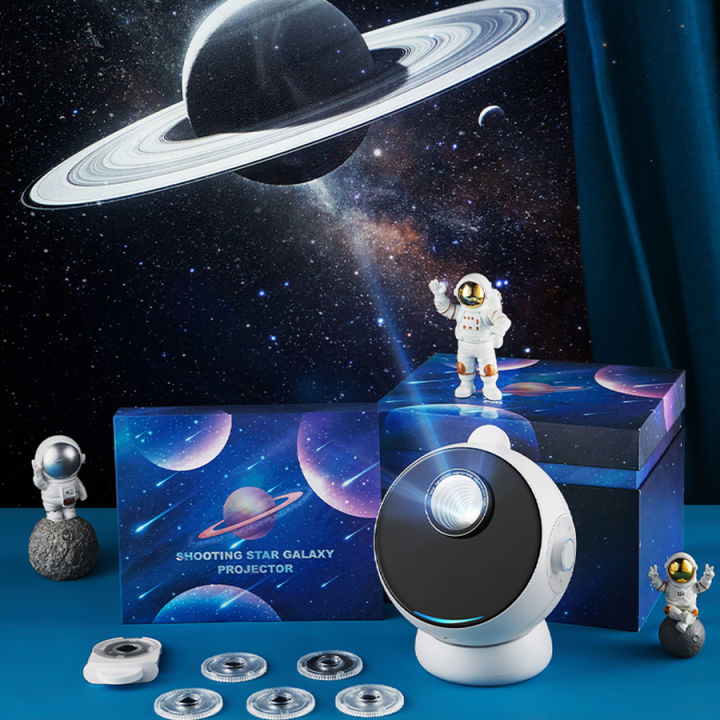 ใหม่-galaxy-starry-projector-planetarium-night-light-360-หมุนโปรเจคเตอร์บลูทูธลำโพงสำหรับห้องนอนเด็กวันเกิด-gift