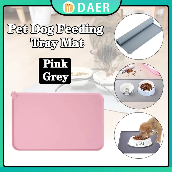 Silicone Pet Food Plate Mat Pad Non slip Waterproof Dog Food Placemat