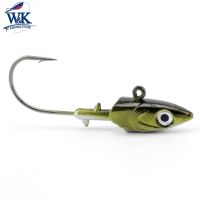 【YF】 2 pcs 20g Jig Head for Soft Fishing Lure Inshore Hooks with 3D Eyes JIG Jigging