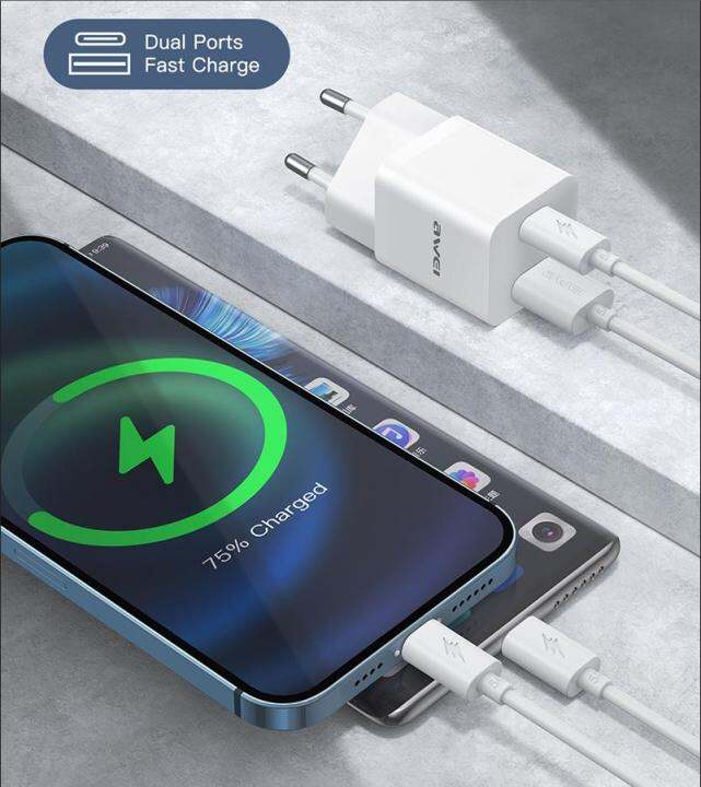 awei-pd12-20วัตต์-usb-c-ค่าใช้จ่ายได้อย่างรวดเร็วประเภท-c-ค่าใช้จ่ายได้อย่างรวดเร็วสำหรับ-iosandroid-ศัพท์มือถือพอร์ตคู่ปลอดภัยชาร์จ