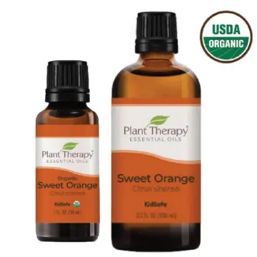 Plant Therapy Organic Sweet Orange Essential Oil 100% Pure, USDA