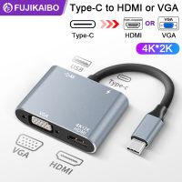 [LUNA electronic accessories] Type C เป็น HDMI เข้ากันได้แปลง VGA อะแดปเตอร์ USB3.0 4พัน HDMI เพื่อ Macbook Mac Air Pro แล็ปท็อปจอภาพพีซีทีวีโทรศัพท์ Type C Expander