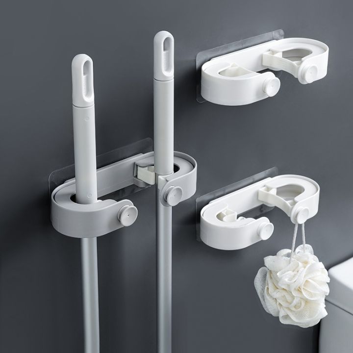 mop-hook-perforation-free-mop-rack-bathroom-strong-wall-mounted-mop-rag-fixed-mop-clip-bathroom-accessories