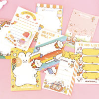 กระดาษโน๊ต แมวหูกระต่าย 100 แผ่น  Rabbit Cat Notepad by mimisplan