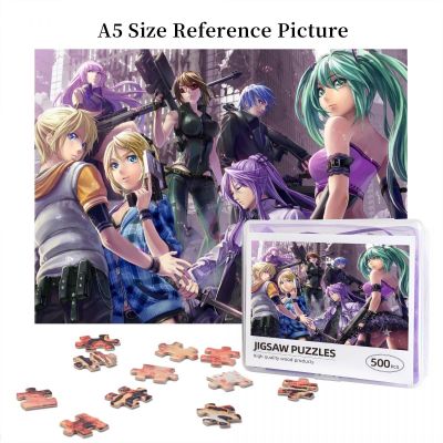 Hatsune Miku Vocaloid (2) Wooden Jigsaw Puzzle 500 Pieces Educational Toy Painting Art Decor Decompression toys 500pcs