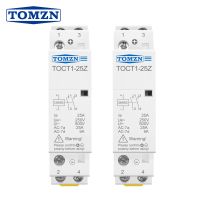 TOCT1คอยล์2P 25A DC 12V 24V 220V/230V 50/60HZ ของใช้ในครัวเรือน Ac แบบแยกส่วน1NC หรือ1NO