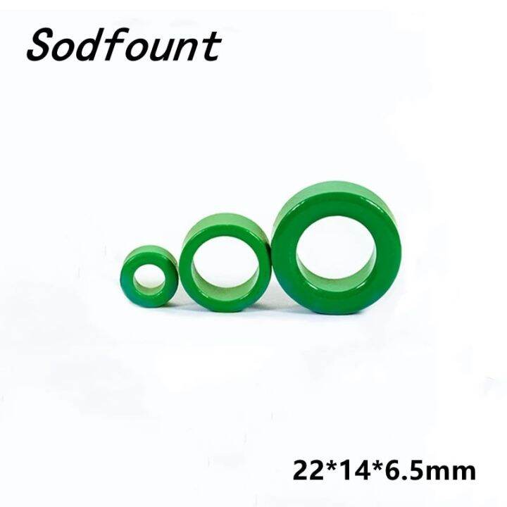 5PC MnZn High Conductivity Green Ferrite Core Ring 22*14*6.5Mm Anti