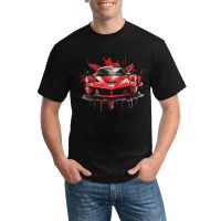 Men T Shirt Passionate Sports Car Popular T-Shirt Hyper Artistic Ink Drawing Summer Cotton Printed Basic Top Tees Gift