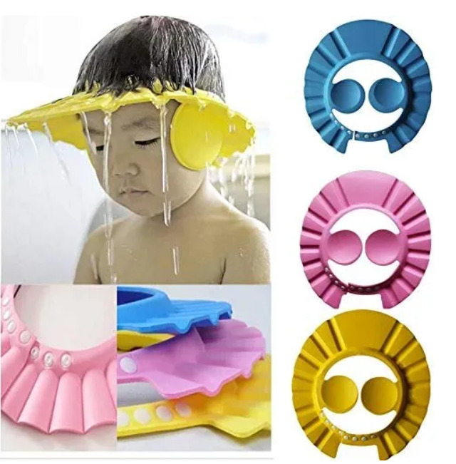 VKM Baby Shower Cap Shampoo Cap Adjustable Shield Waterproof