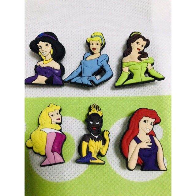 Disney Princesses Character Croc Shoe Charms Pins Jibbitz for Crocs
