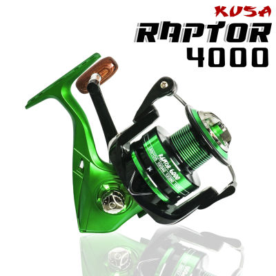 อุปกรณ์ตกปลา KUSA รอก - รุ่น RAPTOR (GREEN) รอกตกปลา รอกสปินนิ่ง Spinning
