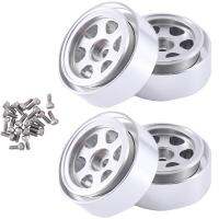 4Pcs 1.0 Inch Metal Beadlock Wheel Rim Wheel Hub for TRX4M 1/18 RC Crawler Car Upgrade Parts Accessories