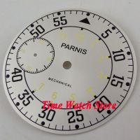 Parnis 38.9Mm White Dial Dual Time Zone Fit For Mechanical ETA 6497 Movement Watch Dial D106