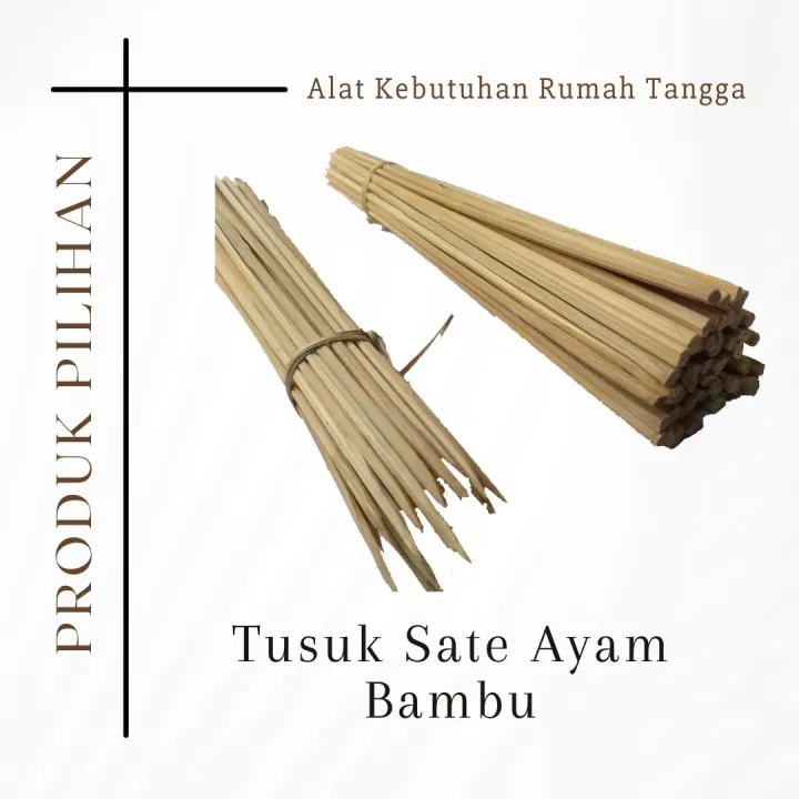 2 Ikat Tusuk Sate Bahan Bambu Asli Lazada Indonesia