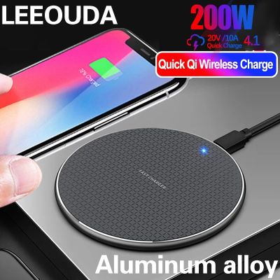 200W Wireless Charger for iPhone 14 13 12 11 Xs Max X XR Plus Super Fast Charging Pad for Ulefone Doogee Samsung Note 9 Note S21