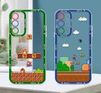 เกมการ์ตูนซูเปอร์มาริโอสำหรับ Samsung,S22 S23 S21 S20โปรเฟ A23พิเศษ A53 A52เคสโทรศัพท์โปร่งใสตานางฟ้า A71