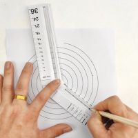 Multifunction Drawing Ruler Mathematics Geometric Measuring Drafting Teaching Rulers DIY Drawing Measuring Tool Rulers  Stencils