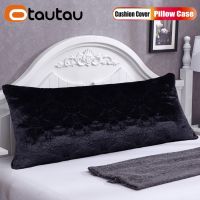 【hot】❈ OTAUTAU Soft Thick Faux Fur Sofa Bed Side Leg Pillows Couch Headboard Backrest Cushion Cover ZT2TM2T