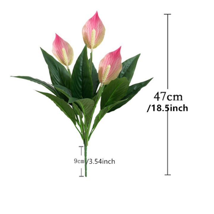 dt-hot-artificial-peace-lilies-pink-white-palm-anthurium-fake-spathe-flower-green-plant-outdoor-wedding-home-decor-simulation-flowersth