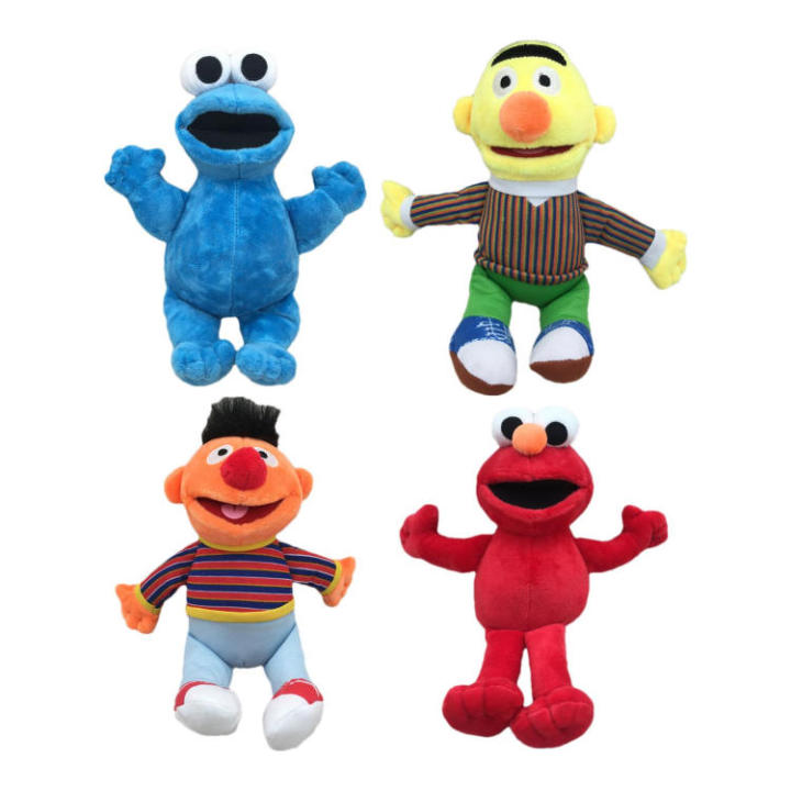 25cm Sesame Muppets Dolls Ernie Plush Hand Puppet Soft Stuffed Toys Kid ...