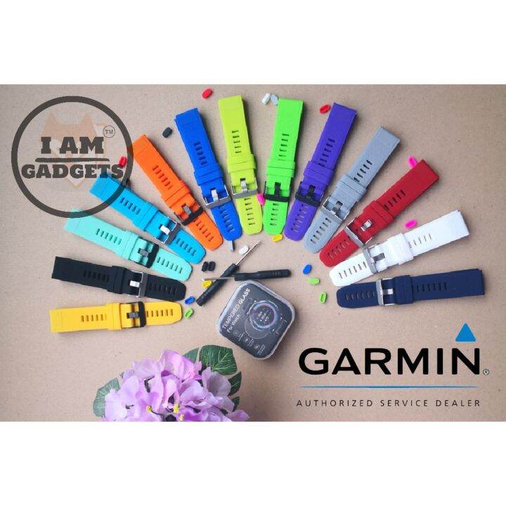 พร้อมส่ง-สายสำหรับ-garmin-fr935-945-fenix-5-fenix6-apach-60s-สามารถใช้กับ-instinct-ได้-sาคาต่อชิ้น-เฉพาะตัวที่ระบุว่าจัดเซทถึงขายเป็นชุด