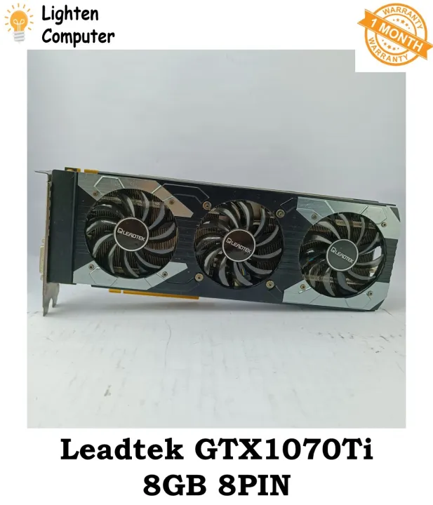 LEADTEK WinFast GTX 1070 Ti HURRICANE OC 8G Graphic Card | 8 pin