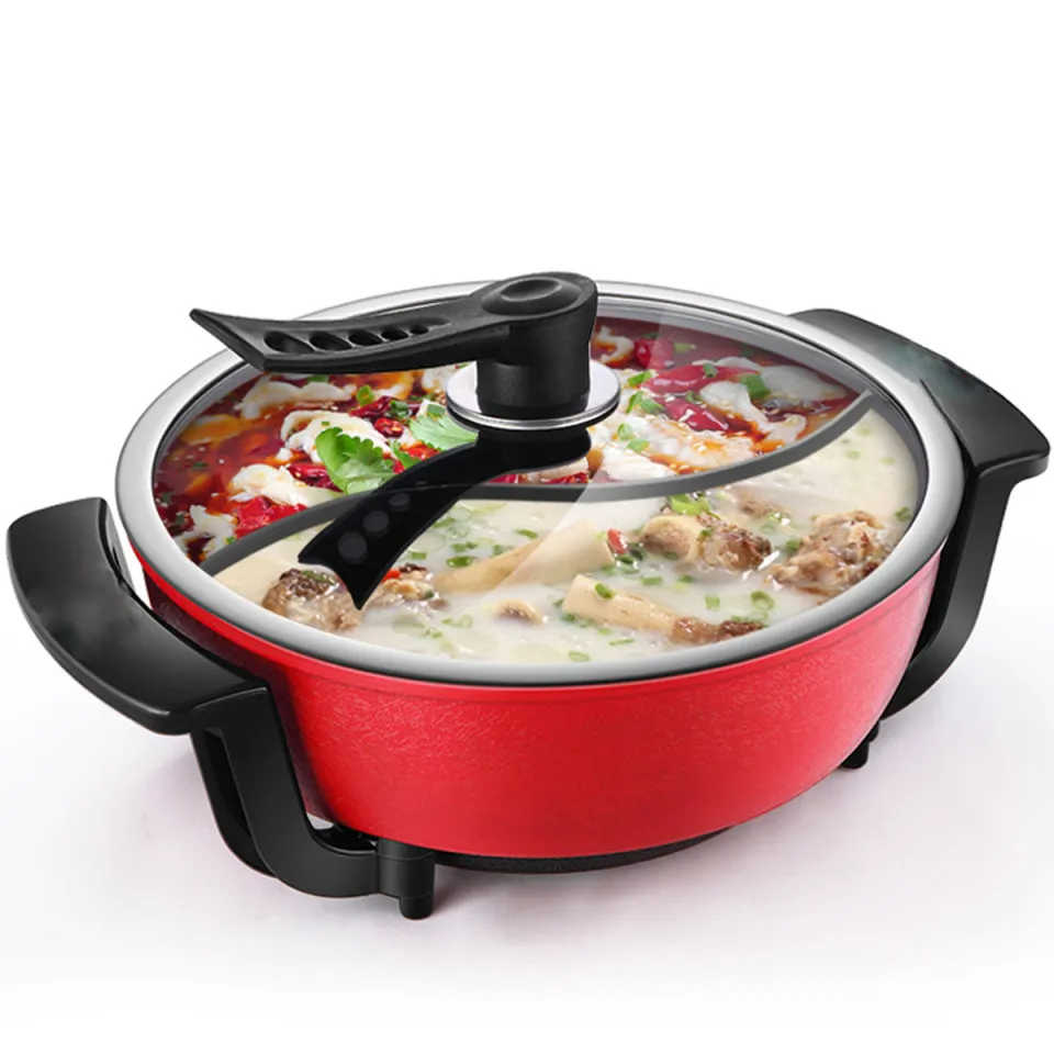 32cm Hot Pot 220V 1300W 6L Multifunctional Electric Hot Pot