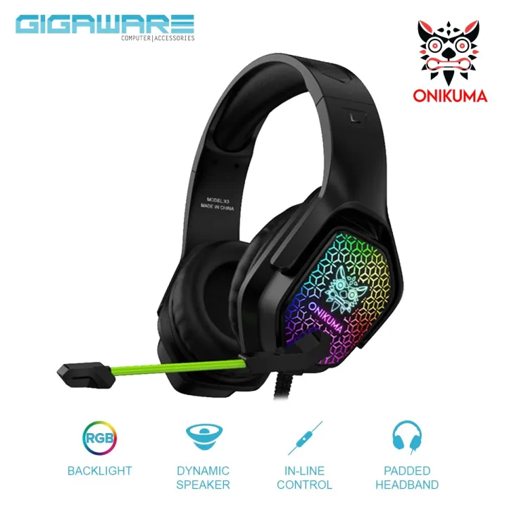 Onikuma X3 Gaming Headset with Mic and Noise Cancellation Gaming ...